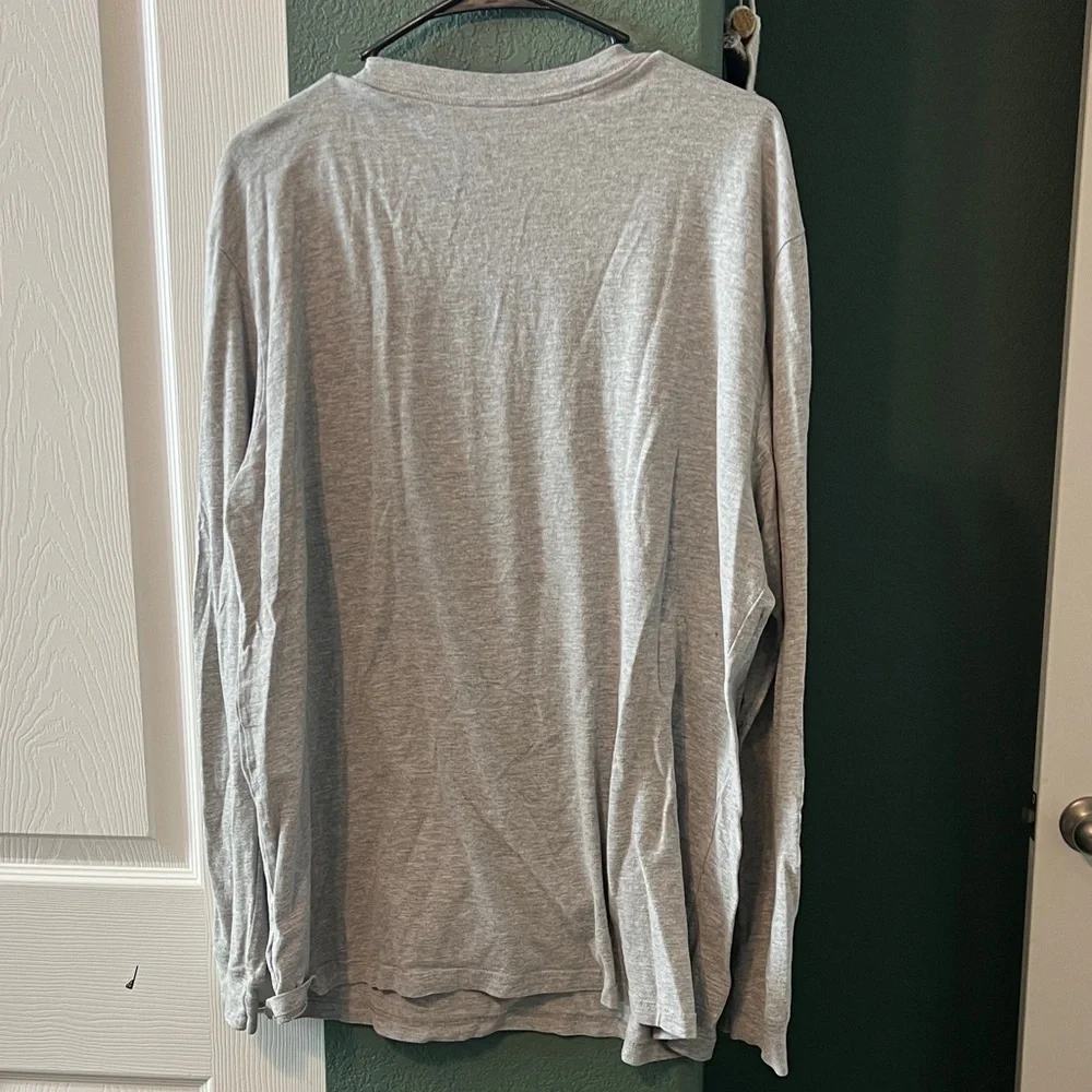 The North Face Light Gray Long Sleeve Tee